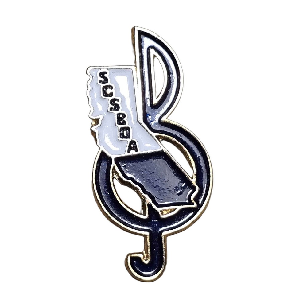 SCSBOA Music Education California State Outline Lapel Vest Hat Pin K10